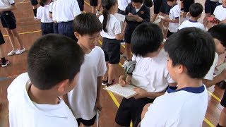 種子島の学校活動：第88回仲良し相撲大会交流会住吉小学校・星原小学校