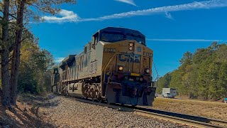 CSX 432 Leads X693 with a Nice K5LA \u0026 MOW Flatcars