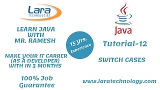 Tutorial-12 | Switch Cases |Java Tutorial for Beginners | Lara Technology