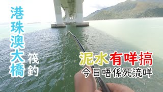 【港珠澳大橋。釣魚。筏釣】港珠澳一日遊第四集 西流皮+死流釣魚 今日唔係死流咩？ #港珠澳大橋 #金鼓 #黑沙 #筏釣 #筏釣り #泥水