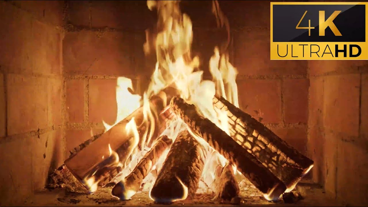 🔥 FIREPLACE (10 HOURS) Ultra HD 🔥 Burning Fireplace & Crackling Fire ...