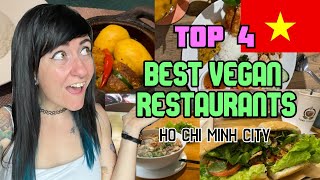 Top 4 BEST Vegan Restauants \u0026 Cafes 🌱 Ho Chi Minh City Saigon 🇻🇳  Vietnam Vegetarian Food Guide