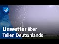 Örtlich schwere Unwetter über Deutschland