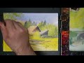 How to paint Barn in watercolor