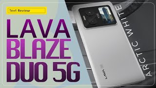 Lava blaze Duo 5g Text review Online videos