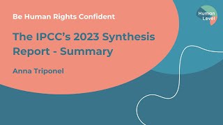 Summary - The IPCC's 2023 Synthesis Report