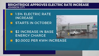 BrightRidge adopts to increase electrical rates by 1.5%