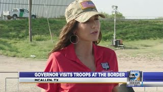 Governor Noem visits troops at the border