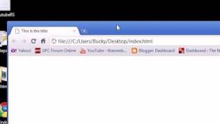 XHTML and CSS Tutorial - 2 - Creating our First Webpage