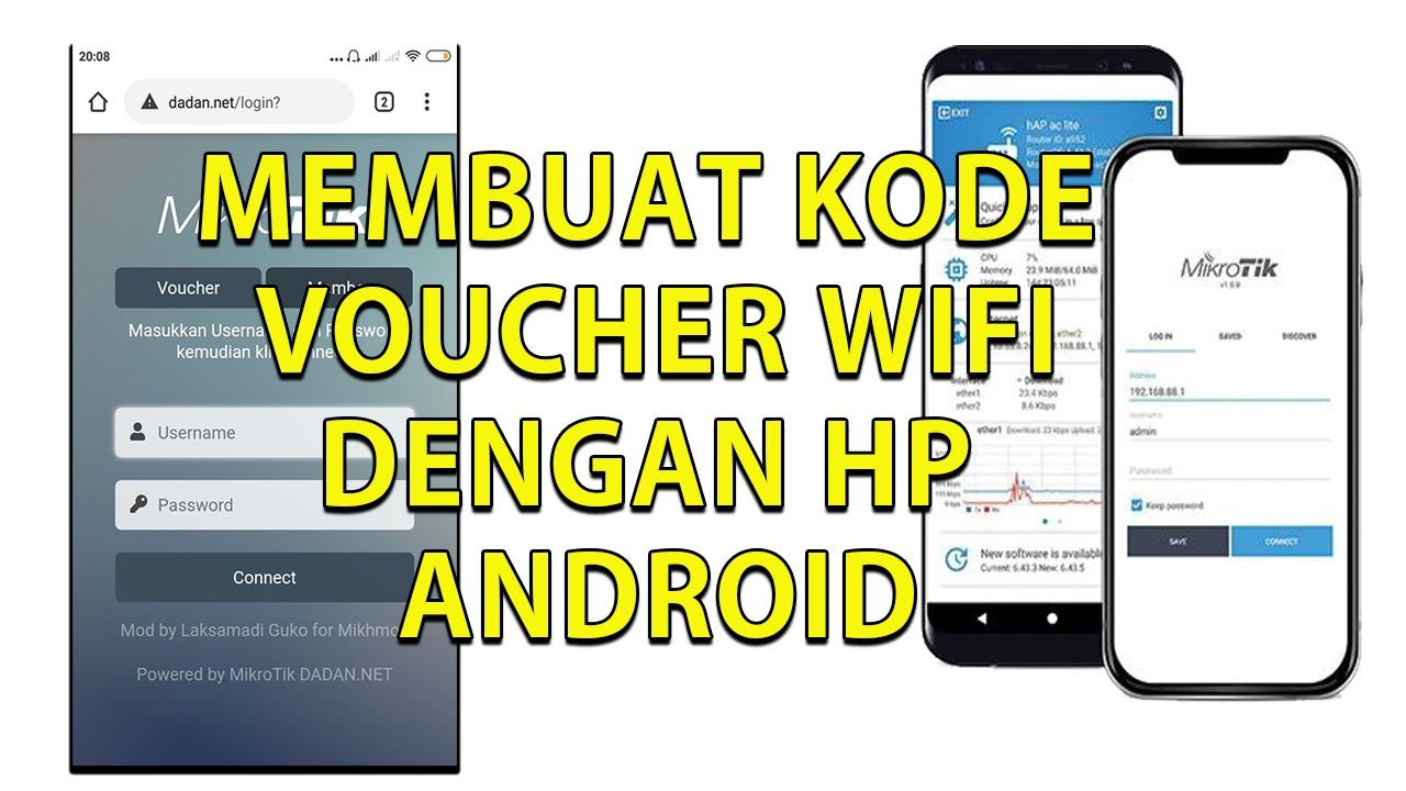 Cara Bikin Voucher Dengan HP Di Mikrotik - YouTube