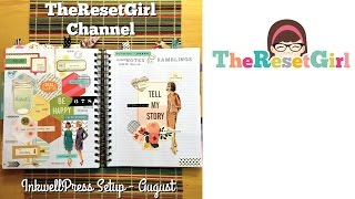 The Reset Girl’s Planner Decorating for August - Inkwellpress Planner - WITH close ups