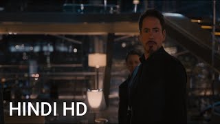 Avengers vs Ultron First Fight | Avengers Age Of Ultron Movie Clip In Hindi HD