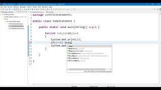 Java - Control Statements - Jump statements #break #continue