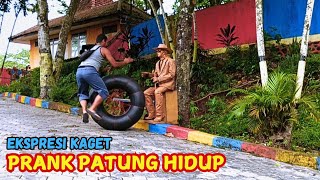 prank patung hidup - lelucon patung indonesia