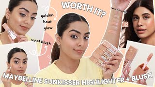 Trying The *VIRAL* Maybelline Sunkisser Highlighter + Blush‼️ ✨ Worth The Hype? 🤔