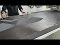 sinajet digital cutter carbon fiber cutting video