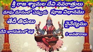 Raja Shyamala Devi Navratri రాజేష్ శ్యామలాదేవి నవరాత్రి పూజ