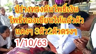 ปู่ร่างทรงต้นโพธิ์เงินโพธิ์ทองเขียนให้แล้ว3ตัว2ตัวตรงๆ#1/10/63