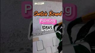 Easy switchboard flower painting ideas #shorts #shortsvideo #shortsfeed