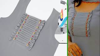 10 Minute Creative Neck Design Cutting and Stitching Ideas | Sewing Techniques for Beginners