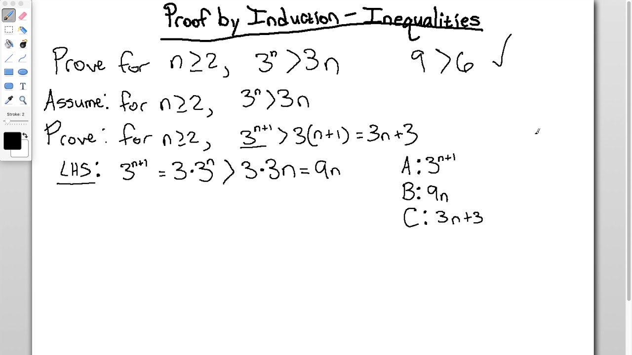 Proof By Induction - Inequalities - YouTube