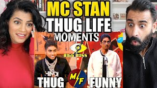 MC STAN THUG LIFE & FUNNY MOMENTS IN BIGG BOSS 16 | Salman Khan | REACTION!!
