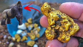 A Descoberta Mais Inclivel Do Garimpo de Ouro: Gorila Gigante De Ouro! 🦍