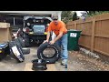 How to mount a tire with spoons