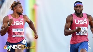 Noah Lyles and Kenny Bednarek punch tickets to star-studded 200m Worlds final | NBC Sports