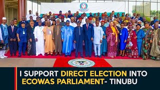 Ecowas Parliament: Tinubu Declares Support For Direct Election Into Regional Body