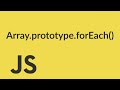 JavaScript Arrays: foreach Method