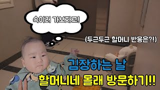 김장하는 날 할머니 몰래 집에 방문해봤습니다!!