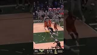 Giannis Dunks On 3 Suns Players 😨 #shorts