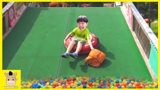 Indoor Playground Learn Kids Fun Colors Color Ball Rainbow Slide Family for Play | MariAndKids Toys
