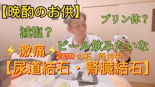 【激痛】尿道結石・腎臓結石の進行、再発を抑えたい！お酒好きの食生活【タコパ風】晩酌