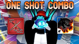 New! True Triple Katana + Portal + Dragon Talon  = Insane Oneshot Combo [🐲DRAGON] Blox Fruits