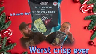 *DELUXE* Lidl’s Blue Stilton with Red onion \u0026 Thyme (WORST CRISPS EVER!?) - | Food Review |