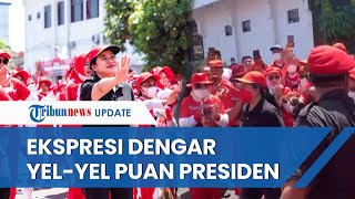 Ekspresi Puan Maharani Dengar Yel-yel \