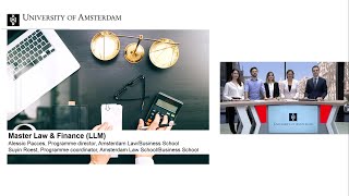 Webinar | Master Law & Finance (LLM) March 2019 | University of Amsterdam