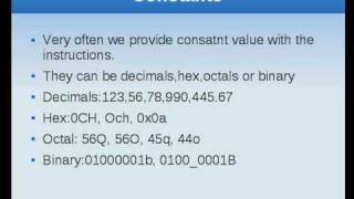 Assembly Language Tutorial #9 Constants