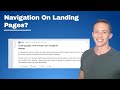 Should You Have Navigation On Landing Pages For Lead Generation (My Take)