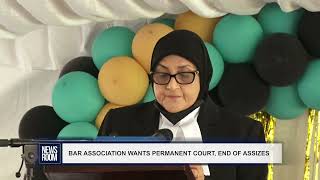 BAR ASSOCIATION WANTS PERMANENT COURT, END OF ASSIZES