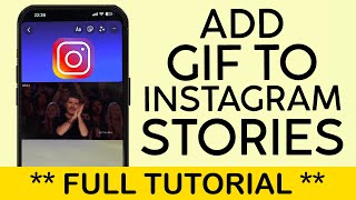 How to Post a Gif on Instagram Story (2023)