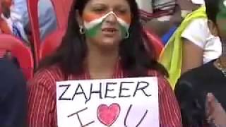 Zaheer Khan Flirting with a girl in TVS Cup Test Series,India Vs Pakistan