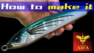 【Handmade saltwater fishing lures】We will show you all the steps of making a lure.