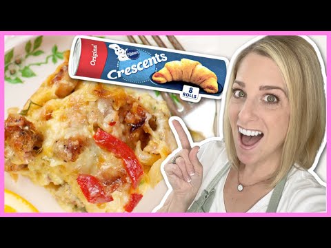 PINTOBER- Crescent Roll Breakfast Casserole PINTOBER- Crescent Roll Breakfast Casserole