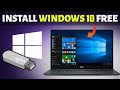 How To Download & Install Windows 10 For FREE ⚡ Using USB PenDrive | Windows 10 Installation [2024]