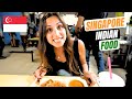 BEST INDIAN STREET FOOD TOUR in SINGAPORE LITTLE INDIA | SINGAPORE TEKKA CENTRE (FIRST TIME!)