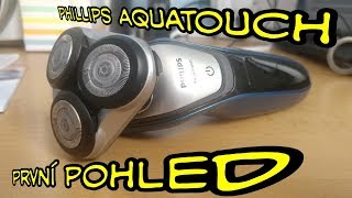 Kvalitní holicí strojek Phillips AquaTouch, unboxing a představení Hrochovo