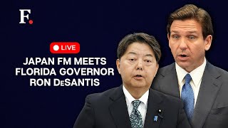 LIVE: Japanese FM Yoshimasa Hayashi Meets Florida Governor Ron DeSantis | US Elections 2024